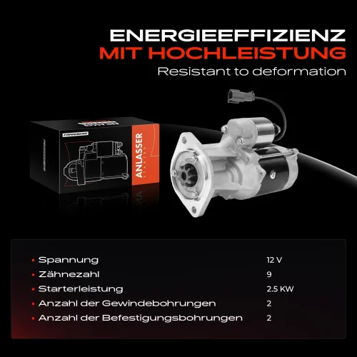 Starter 12 V 2,5 kW 2,5 kW Frankberg 5481FB0020580 Bild Starter 12 V 2,5 kW 2,5 kW Frankberg 5481FB0020580