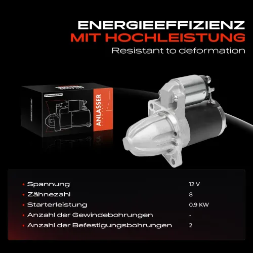 Starter 12 V 0,9 kW 0,9 kW Frankberg 5481FB0020591 Bild Starter 12 V 0,9 kW 0,9 kW Frankberg 5481FB0020591