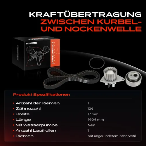 Zahnriemensatz Frankberg 5481FB0020920 Bild Zahnriemensatz Frankberg 5481FB0020920