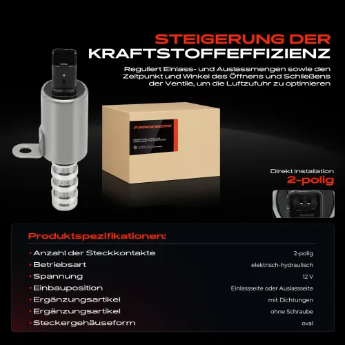 Steuerventil, Nockenwellenverstellung 12 V Frankberg 5481FB0021192 Bild Steuerventil, Nockenwellenverstellung 12 V Frankberg 5481FB0021192