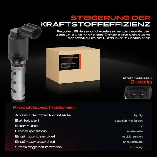 Steuerventil, Nockenwellenverstellung 12 V Auslassseite Frankberg 5481FB0021201 Bild Steuerventil, Nockenwellenverstellung 12 V Auslassseite Frankberg 5481FB0021201