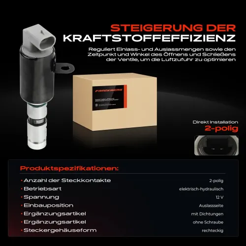 Steuerventil, Nockenwellenverstellung 12 V Auslassseite Frankberg 5481FB0021208 Bild Steuerventil, Nockenwellenverstellung 12 V Auslassseite Frankberg 5481FB0021208