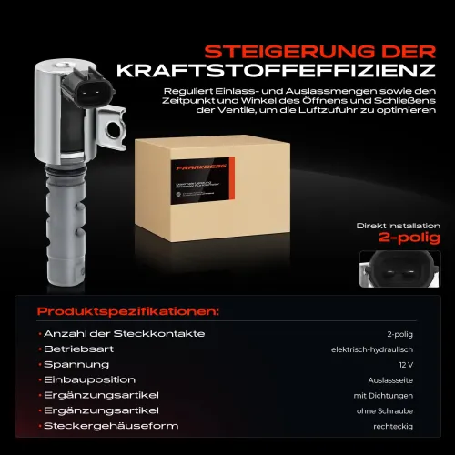 Steuerventil, Nockenwellenverstellung 12 V Auslassseite Frankberg 5481FB0021217 Bild Steuerventil, Nockenwellenverstellung 12 V Auslassseite Frankberg 5481FB0021217