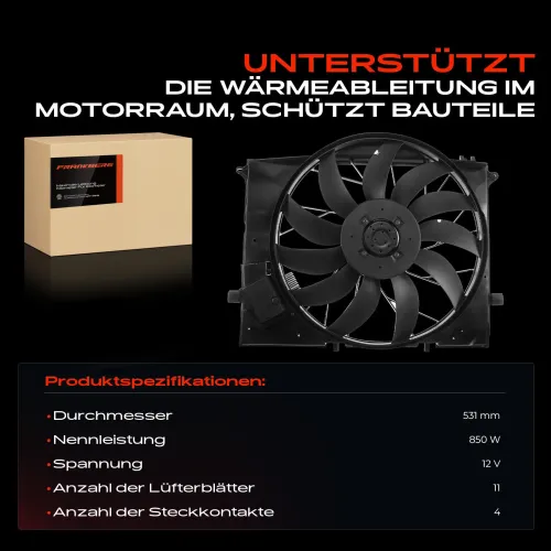Lüfter, Motorkühlung 12 V Frankberg 5481FB0021230 Bild Lüfter, Motorkühlung 12 V Frankberg 5481FB0021230