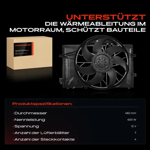 Lüfter, Motorkühlung 12 V Frankberg 5481FB0021234 Bild Lüfter, Motorkühlung 12 V Frankberg 5481FB0021234