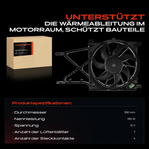 Lüfter, Motorkühlung 12 V Frankberg 5481FB0021251 Bild Lüfter, Motorkühlung 12 V Frankberg 5481FB0021251