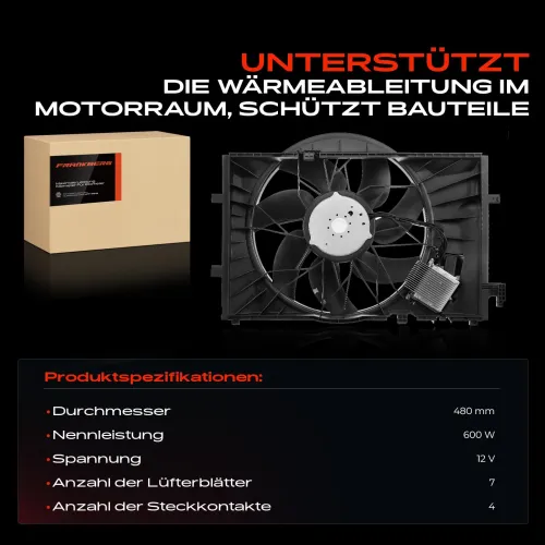 Lüfter, Motorkühlung 12 V Frankberg 5481FB0021255 Bild Lüfter, Motorkühlung 12 V Frankberg 5481FB0021255