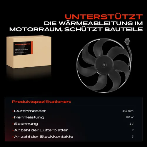 Lüfter, Motorkühlung 12 V Frankberg 5481FB0021258 Bild Lüfter, Motorkühlung 12 V Frankberg 5481FB0021258