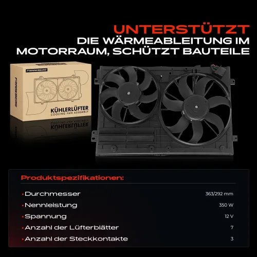 Lüfter, Motorkühlung 12 V Frankberg 5481FB0021260 Bild Lüfter, Motorkühlung 12 V Frankberg 5481FB0021260