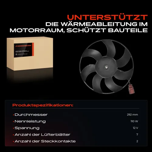 Lüfter, Motorkühlung 12 V Frankberg 5481FB0021262 Bild Lüfter, Motorkühlung 12 V Frankberg 5481FB0021262