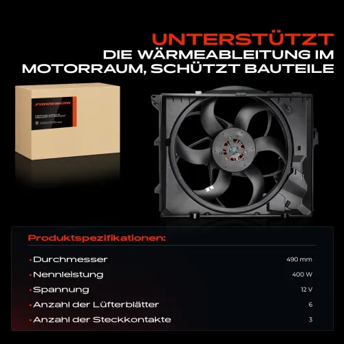 Lüfter, Motorkühlung 12 V Frankberg 5481FB0021274 Bild Lüfter, Motorkühlung 12 V Frankberg 5481FB0021274