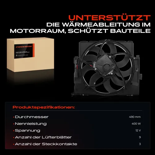 Lüfter, Motorkühlung 12 V Frankberg 5481FB0021276 Bild Lüfter, Motorkühlung 12 V Frankberg 5481FB0021276