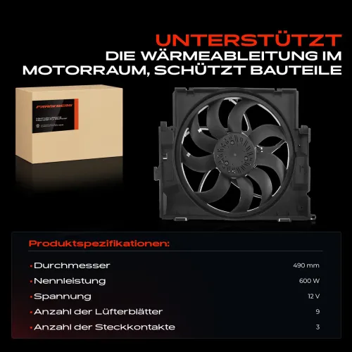 Lüfter, Motorkühlung 12 V Frankberg 5481FB0021277 Bild Lüfter, Motorkühlung 12 V Frankberg 5481FB0021277