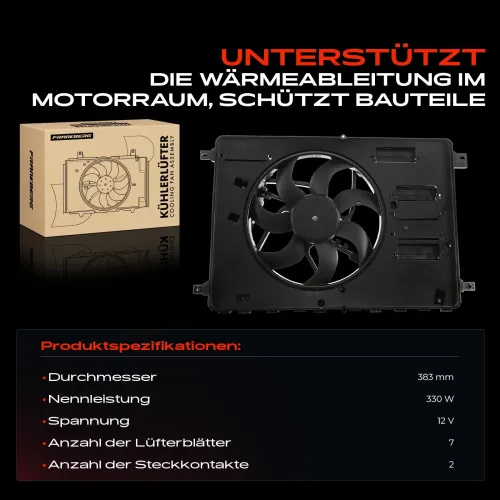 Lüfter, Motorkühlung 12 V Frankberg 5481FB0021294 Bild Lüfter, Motorkühlung 12 V Frankberg 5481FB0021294