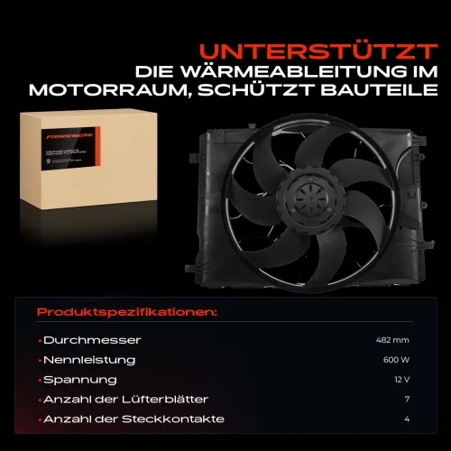 Lüfter, Motorkühlung 12 V 12 V Frankberg 5481FB0021296 Bild Lüfter, Motorkühlung 12 V 12 V Frankberg 5481FB0021296