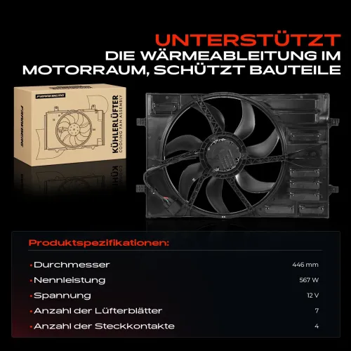 Lüfter, Motorkühlung 12 V Frankberg 5481FB0021308 Bild Lüfter, Motorkühlung 12 V Frankberg 5481FB0021308