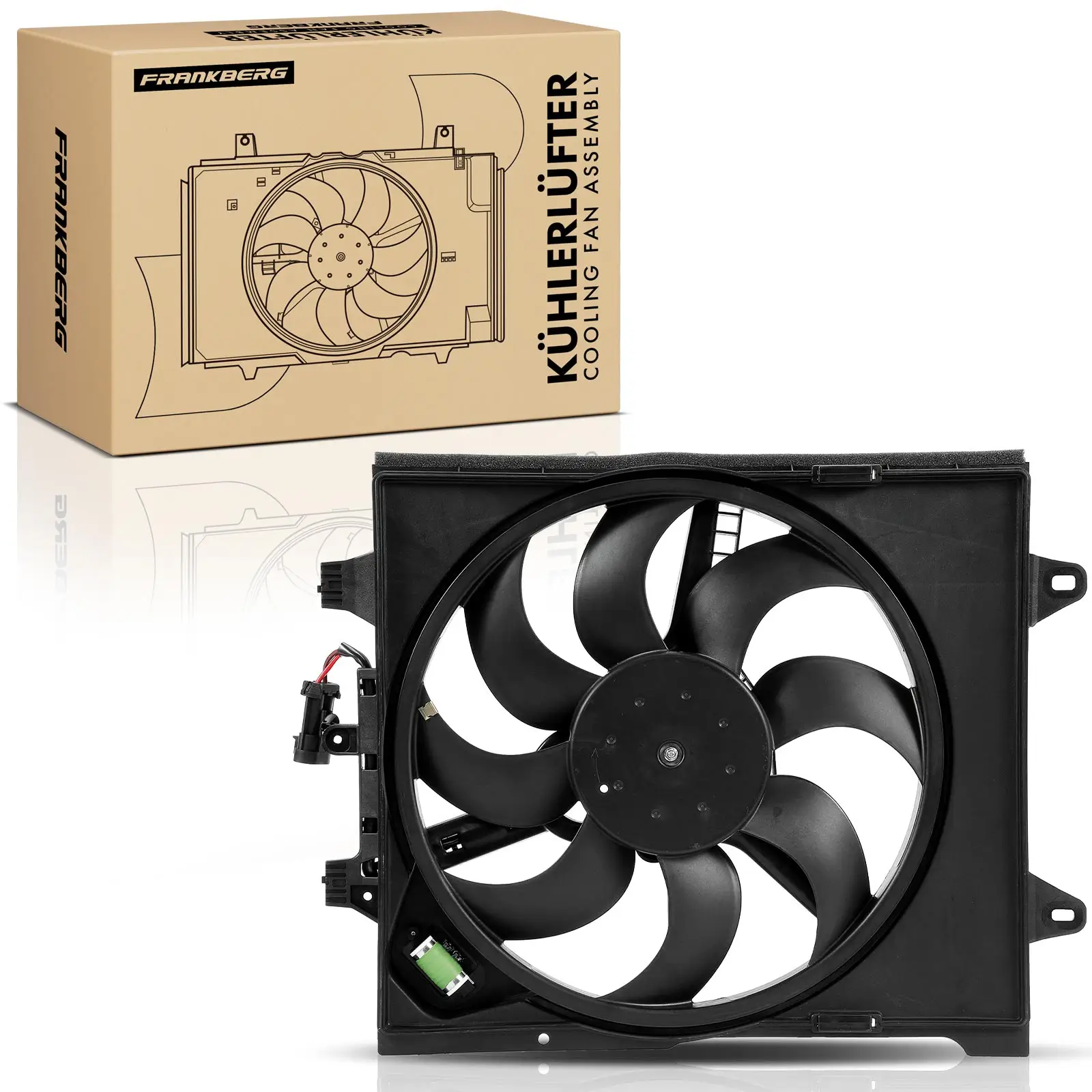 Lüfter, Motorkühlung 12 V 12 V Frankberg 5481FB0021324