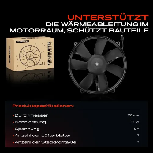 Lüfter, Motorkühlung 12 V Frankberg 5481FB0021328 Bild Lüfter, Motorkühlung 12 V Frankberg 5481FB0021328