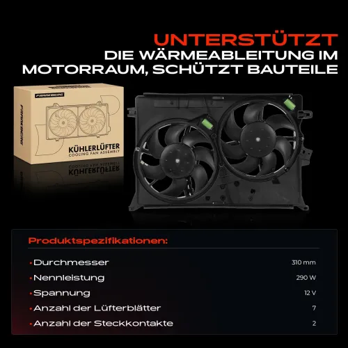 Lüfter, Motorkühlung 12 V Frankberg 5481FB0021339 Bild Lüfter, Motorkühlung 12 V Frankberg 5481FB0021339