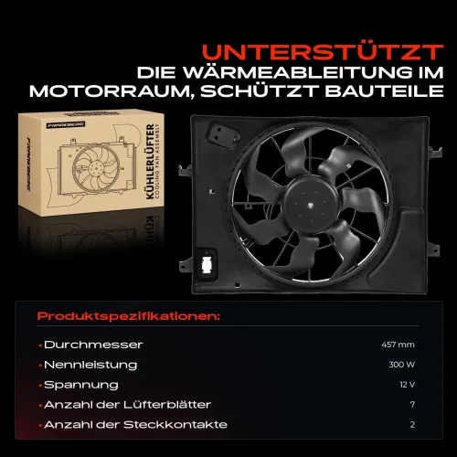 Lüfter, Motorkühlung 12 V Frankberg 5481FB0021343 Bild Lüfter, Motorkühlung 12 V Frankberg 5481FB0021343
