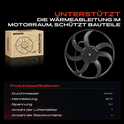 Lüfter, Motorkühlung 12 V Frankberg 5481FB0021352 Bild Lüfter, Motorkühlung 12 V Frankberg 5481FB0021352