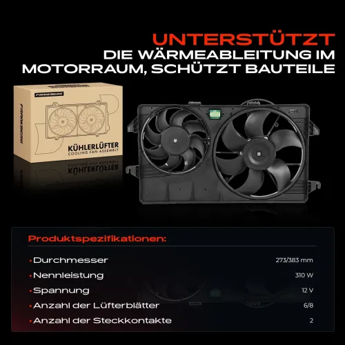 Lüfter, Motorkühlung 12 V Frankberg 5481FB0021361 Bild Lüfter, Motorkühlung 12 V Frankberg 5481FB0021361