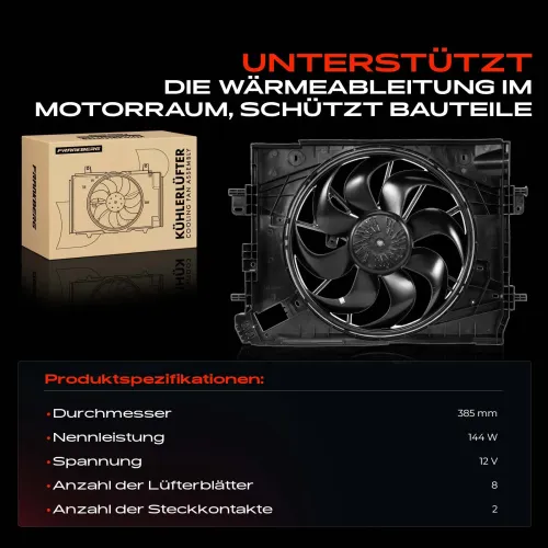 Lüfter, Motorkühlung 12 V Frankberg 5481FB0021383 Bild Lüfter, Motorkühlung 12 V Frankberg 5481FB0021383