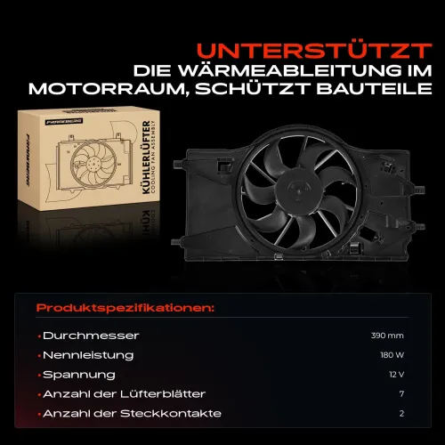 Lüfter, Motorkühlung 12 V Frankberg 5481FB0021388 Bild Lüfter, Motorkühlung 12 V Frankberg 5481FB0021388