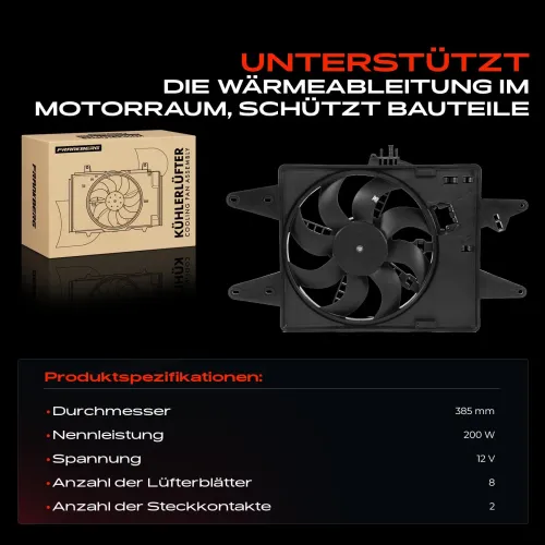 Lüfter, Motorkühlung 12 V Frankberg 5481FB0021395 Bild Lüfter, Motorkühlung 12 V Frankberg 5481FB0021395