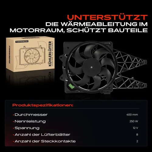 Lüfter, Motorkühlung 12 V Frankberg 5481FB0021397 Bild Lüfter, Motorkühlung 12 V Frankberg 5481FB0021397