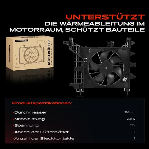 Lüfter, Motorkühlung 12 V Frankberg 5481FB0021399 Bild Lüfter, Motorkühlung 12 V Frankberg 5481FB0021399