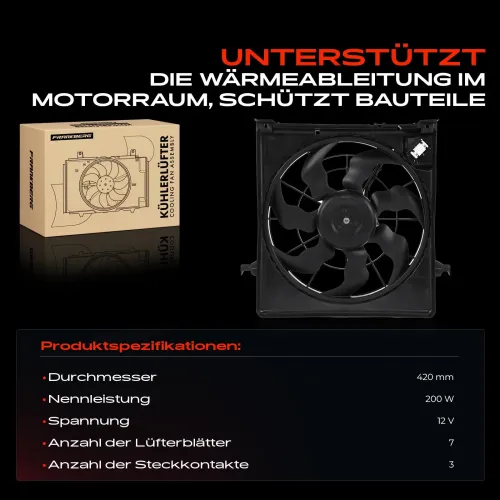 Lüfter, Motorkühlung 12 V Frankberg 5481FB0021402 Bild Lüfter, Motorkühlung 12 V Frankberg 5481FB0021402