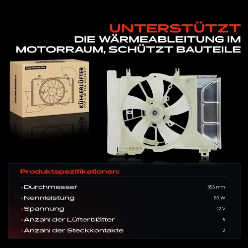 Lüfter, Motorkühlung 12 V Frankberg 5481FB0021405 Bild Lüfter, Motorkühlung 12 V Frankberg 5481FB0021405