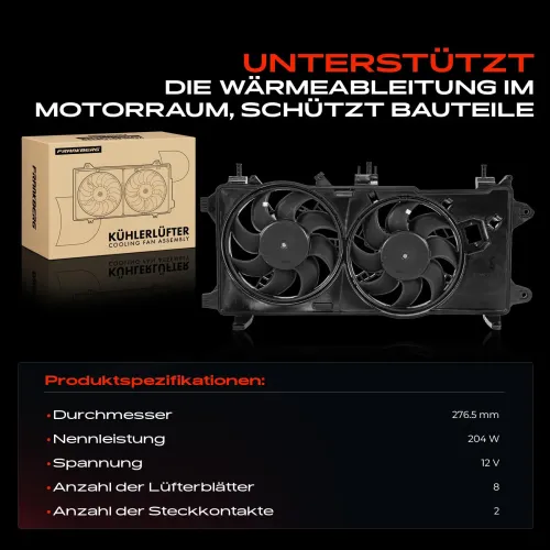 Lüfter, Motorkühlung 12 V Frankberg 5481FB0021407 Bild Lüfter, Motorkühlung 12 V Frankberg 5481FB0021407