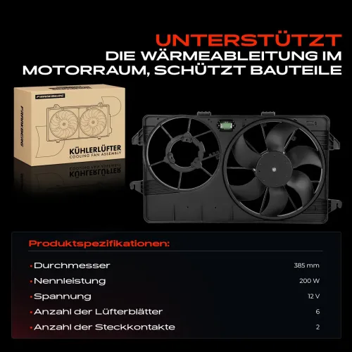 Lüfter, Motorkühlung 12 V Frankberg 5481FB0021413 Bild Lüfter, Motorkühlung 12 V Frankberg 5481FB0021413