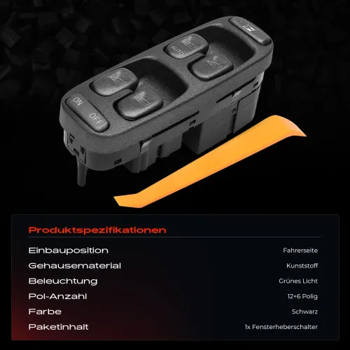 Schalter, Fensterheber fahrerseitig Frankberg 5481FB0022708 Bild Schalter, Fensterheber fahrerseitig Frankberg 5481FB0022708