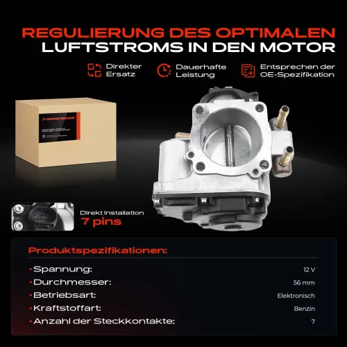 Drosselklappenstutzen 12 V 12 V Frankberg 5481FB0022714 Bild Drosselklappenstutzen 12 V 12 V Frankberg 5481FB0022714