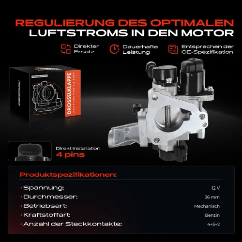 Drosselklappenstutzen 12 V Frankberg 5481FB0022716 Bild Drosselklappenstutzen 12 V Frankberg 5481FB0022716