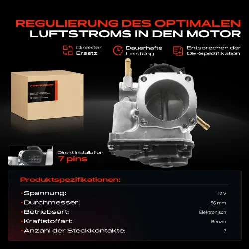 Drosselklappenstutzen 12 V Frankberg 5481FB0022723 Bild Drosselklappenstutzen 12 V Frankberg 5481FB0022723