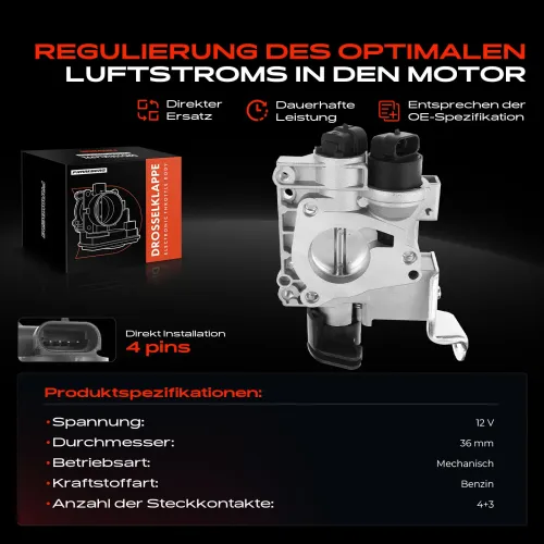 Drosselklappenstutzen 12 V Frankberg 5481FB0022725 Bild Drosselklappenstutzen 12 V Frankberg 5481FB0022725