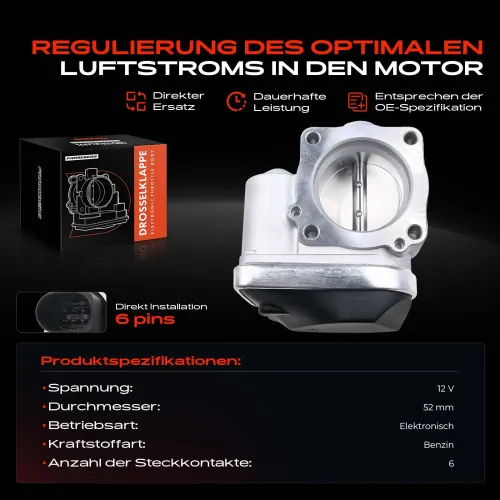 Drosselklappenstutzen 12 V Frankberg 5481FB0022737 Bild Drosselklappenstutzen 12 V Frankberg 5481FB0022737