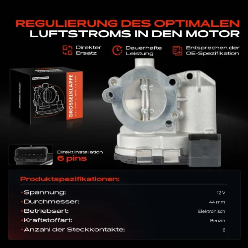 Drosselklappenstutzen 12 V Frankberg 5481FB0022756 Bild Drosselklappenstutzen 12 V Frankberg 5481FB0022756