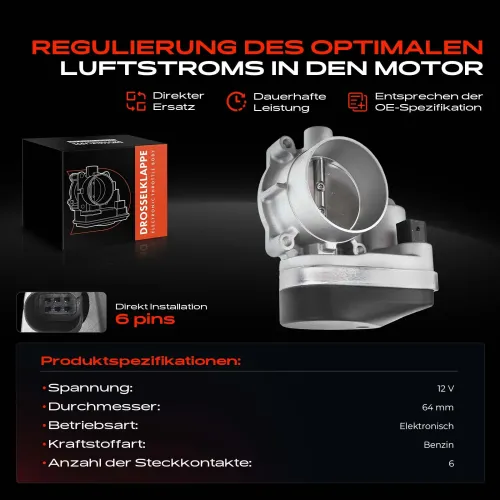 Drosselklappenstutzen 12 V Frankberg 5481FB0022763 Bild Drosselklappenstutzen 12 V Frankberg 5481FB0022763