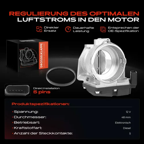 Drosselklappenstutzen 12 V Frankberg 5481FB0022769 Bild Drosselklappenstutzen 12 V Frankberg 5481FB0022769