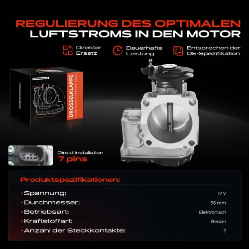 Drosselklappenstutzen 12 V Frankberg 5481FB0022779 Bild Drosselklappenstutzen 12 V Frankberg 5481FB0022779