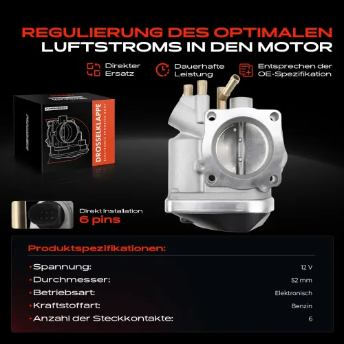 Drosselklappenstutzen 12 V Frankberg 5481FB0022780 Bild Drosselklappenstutzen 12 V Frankberg 5481FB0022780