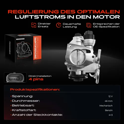 Drosselklappenstutzen 12 V Frankberg 5481FB0022790 Bild Drosselklappenstutzen 12 V Frankberg 5481FB0022790