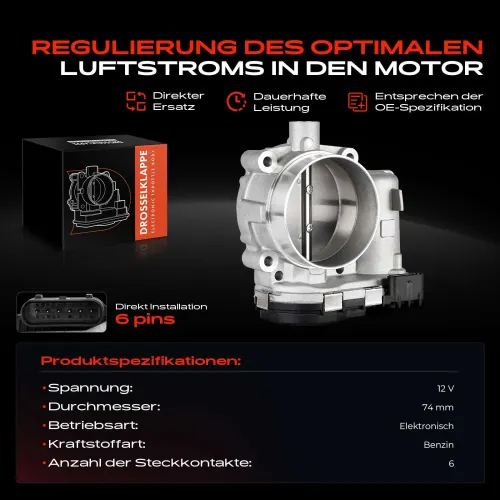 Drosselklappenstutzen 12 V Frankberg 5481FB0022792 Bild Drosselklappenstutzen 12 V Frankberg 5481FB0022792