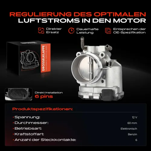 Drosselklappenstutzen 12 V Frankberg 5481FB0022796 Bild Drosselklappenstutzen 12 V Frankberg 5481FB0022796