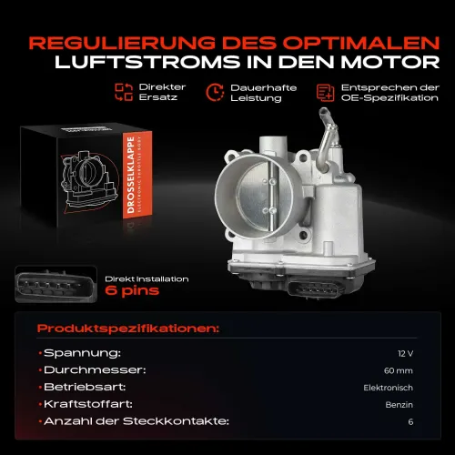 Drosselklappenstutzen 12 V Frankberg 5481FB0022798 Bild Drosselklappenstutzen 12 V Frankberg 5481FB0022798